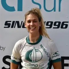 Stefi, surf instructor at Calima Surf School