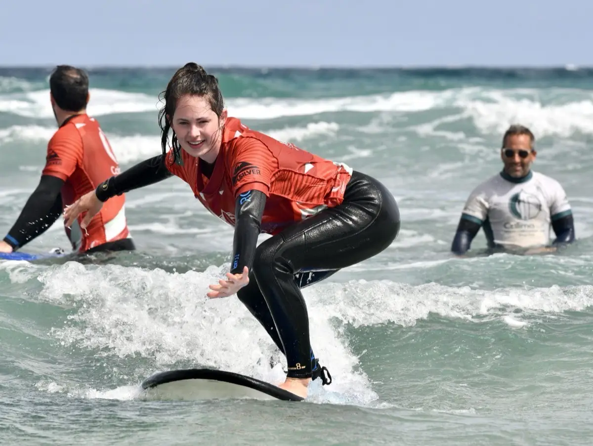 Private surf lesson with Calima Surf School