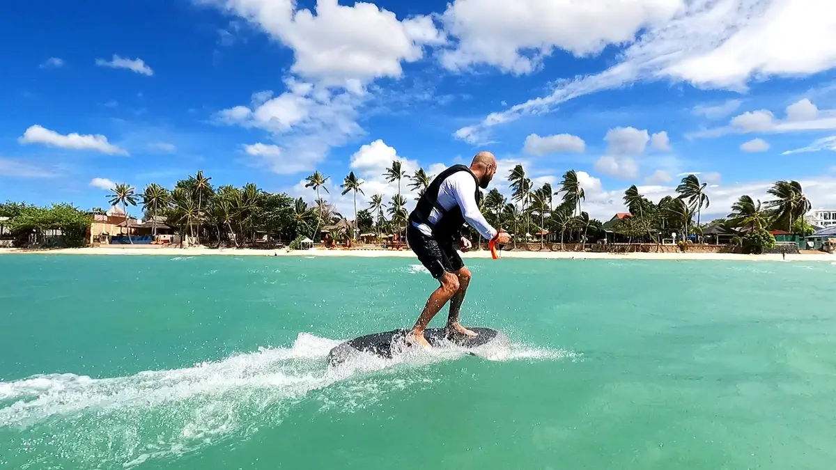 Jetsurf session with Efoil Samui